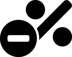 Less Percentage Stencil Svg Design File, Free Vectors File